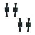 thumbnail image 1 of Renovators Supply Manufacturing Black Shutter Dogs 5 3/4 In. Propeller Shaped Wrought Iron Shutter Dogs With Mounting Hardware Pack Of 12, 1 of 4