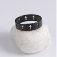 thumbnail image 4 of Stainless Steel Hollow Cross Ring, Unisex Design for Men and Women, Fashionable Religious Jewelry, 4 of 5