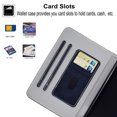 thumbnail image 6 of Allytech Case Fits for All-New Fire HD 10 Plus 2021(11th Gen), Fire HD 10.1" 2021 Case, Premium PU Leather Folding Stand Wallet Case with Auto Sleep Wake for Fire HD 10.1" 2021, Darkblue, 6 of 7