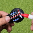 thumbnail image 3 of Marqueur de Ligne de Golf avec 2 Stylos de Marquage, Doublure de Ligne de Balle de Golf, Marquage Double Face, Aides à l'Entraînement, Accessoires de Sport Rouge, 3 of 6
