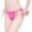 Hot Pink, variant on Ladies Panties Side Tie Lace Up Soft Seamless Thong Panties Women’s Underwear BU2 One Size