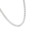 thumbnail image 2 of JewelStop Sterling Silver Polished Finish 9.3mm 8.5" Flat Miami Cuban Chain Necklace Bracelet, Lobster Clasp - 22",24", 2 of 6