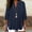 *Navy, variant on ClodeEU Womens V Neck T Shirts,Cute Buttons Roll Up 3/4 Sleeves Loose Blouses Tops White,Womens Plus XXL