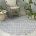thumbnail image 2 of SAFAVIEH Montauk Elwyn Checkered Cotton Area Rug, Gray/Ivory, 6' x 6' Round, 2 of 10