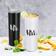 thumbnail image 5 of Mr and Mrs Gift Set, Mr and Mrs Stainless Steel Insulated Tumbler Set, Wedding Gifts for Couple, Briadal Shower Gifts Engagement Gifts for Couples Newlyweds Bride To Be, Mr and Mrs Cup, 20oz, 5 of 6