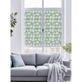 thumbnail image 4 of Static Cling Door Window Covering, Sage Green White Leaves Window Privacy Film Frosted, Spring Pastoral Rustic Botanical UV Blocking Windows Film for Office, Hotel, Bedroom, 29.5 x 78.7 Inches, 4 of 9