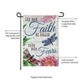 thumbnail image 3 of Evergreen Faith be Bigger than Fear Garden Linen Flag- 12.5 x 18 Inches Outdoor Decor for Homes and Gardens, 3 of 8