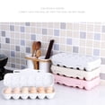 thumbnail image 4 of Naiovety Soporte para bandeja de huevos Venta caliente de huevos Caja de almacenamiento Refrigerador Almacenamiento para frutas y verduras Organizadores de utensilios de cocina Gris 12 rejilla, 4 of 6
