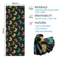 thumbnail image 2 of Multicolor Controllers Games Icons Black Pattern Hot Yoga Mat Towel Non Slip for Hot Yoga - Quick-Drying Yoga Mat Cover with 4 Corner Pockets with Travel Bag - Hot Yoga Towel Non Slip 74"x26", 2 of 6