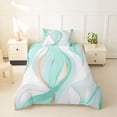 thumbnail image 2 of Homewish Mint Green Gradient Twin Duvet Cover,Classic Contemporary Twin Bedding,Reversible,2-Piece,1 Duvet Cover and 1 Pillowcase, 2 of 6