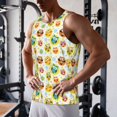 thumbnail image 5 of KLL Colorful Owls 1 Print Men's Muscle Gym Workout Stringer Tank Tops Bodybuilding Fitness T-Shirts Tank Tops Men-4X-Large, 5 of 7