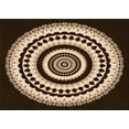 thumbnail image 1 of Ahgly Company Indoor Rectangle Patterned Black Bean Brown Area Rugs, 6' x 9', 1 of 6