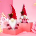 thumbnail image 3 of 1 pieza de gnomo del día de San Valentín Adornos de peluche Sr. y Sra. Escandinavos para el adorno de mesa del día de San Valentín B, 3 of 5
