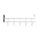 thumbnail image 2 of 5 Sobre la Puerta Hogar BañO Cocina Abrigo Toalla Loop Hanger Rack Holder Estante, Plata, 2 of 5