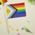 thumbnail image 2 of 50 Pack Intersex Progress Gay Pride Stick Flag Small Mini Rainbow Hand Held LGBTQ Flags,5x8 Inch, 2 of 6