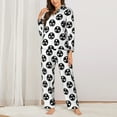 thumbnail image 2 of KLL Gear Tools Print Women's Long Sleeve Pajamas with Pants Sleepwear Loungewear 2 Set-XX-Large, 2 of 7