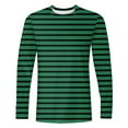 thumbnail image 3 of WAENQINLA Mens Striped Sweatshirt Fall Casual Long Sleeve Tee Shirts Trendy Crewneck Loose Fit Basic Pullover Tops Athletic Workout Tshirt Tops, 3 of 4