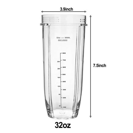 

Lierteer For Nutri Replace Large Cup Mug 600/900w Spare Cup 18oz/24oz/32oz