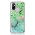 thumbnail image 5 of OnePlus Nord N100 Phone Case, Rosebono Hybrid Bling Glitter Sparkle Epoxy Graphic Marble Colorful Silicone Skin Cover Armor Case for OnePlus Nord N100 (Green Barble), 5 of 6