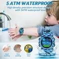 thumbnail image 6 of Digital Watch,son Digital Outdoor Sport Waterproof Watch,with Calendar 12/24H Alarm 7 Colorful Backlight Stopwatch Wristwatch for 3-15 Years Old, 6 of 7