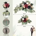 thumbnail image 2 of Yellow Artificial Wedding Arch Flowers Swag Set of 2 for DIY Wedding Welcome Ceremony Sign Backdrop Sweetheart Table Chair Home Decoration - Style:Style 1, 2 of 5