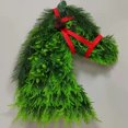 thumbnail image 2 of Animal Farm Horsehead Garland Decorative Pendant Outdoor Garden Decoration Rooster Garland Christmas Straw Wreath Pendant, 2 of 5