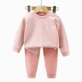 thumbnail image 5 of Gibobby Toddler Boys Pajamas Baby & Toddler Boy Striped Pajamas Set 2-Piece Long Sleeve Soft Sleepwear Cozy Fall Winter for 1t 2t 3t 4t 5t 6t Boy Toddler Boys Clothes,Pink,Size 3-4 Years, 5 of 5