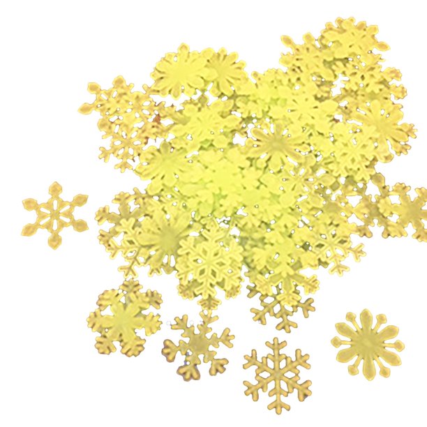 Pegatinas navideñas Avdjesfny con copos de nieve luminosos para pared, para habitación infantil, guardería, dormitorio, sala de estar, dormitorio, copos de nieve fluorescentes (50 unidades)
