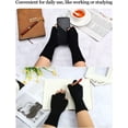 thumbnail image 6 of Kiibsot 4Pairs/ 6Pairs Winter Fingerless Gloves for Women, Half Finger Typing Gloves with Long Wrist Cuff Knit Fingerless Mittens for Women, 6 of 7