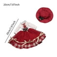 thumbnail image 3 of Conjunto de vestido Cosplay Hugo 1:6 Rojo con accesorios para muñeca de figura de acción de 30 cm, 3 of 10