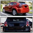 thumbnail image 2 of Spec-D Tuning Black Housing Clear Lens Tail Lights Compatible with 2007-2012 Dodge Caliber, Left + Right Pair Assembly, 2 of 7
