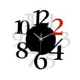 thumbnail image 3 of Reloj de pared, regalo de fácil lectura, moderno acrílico sin tictac, decoración de arte de pared, reloj colgante 30 cm, 3 of 8