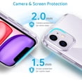 thumbnail image 5 of Designed for iPhone 11 Crystal Clear Case, [Support Wireless Charing] [Anti-Yellowing] Transparent Slim Anti-Scratch Phone Case Cover for iPhone 11 6.1 inch, Clear, 5 of 13