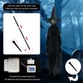 thumbnail image 3 of Halloween Decorations Outdoor, 4.9 FT Witches Holding Hands, Multicolored Lighted Halloween Witches Garden Stake, Voice Control Glowing Head Witch Decorations for Home Outside Yard Lawn Garden Decor, 3 of 5