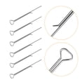 thumbnail image 3 of 12 clips para mechas para hacer velas, base de soporte para mechas de madera, clips universales para mechas de madera, bases de mechas de madera, soportes para mechas de velas de metal, color plateado, 3 of 6