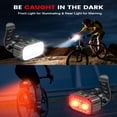 thumbnail image 2 of LEEYNEER Bike Lights  Rechargeable Bicycle Lights Set Super Bright 8+12 Modes  IPX6 Waterproof Bike Lights for Night Riding/Cycling Safety  Front and Back Taillight Reflectors  58 Hrs Lon, 2 of 7