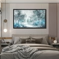 thumbnail image 4 of Forest Wall Art Winter Forest Rustic Landscape Nature Canvas Art Wall Decor For Bedroom Livingroom Office, 4 of 8