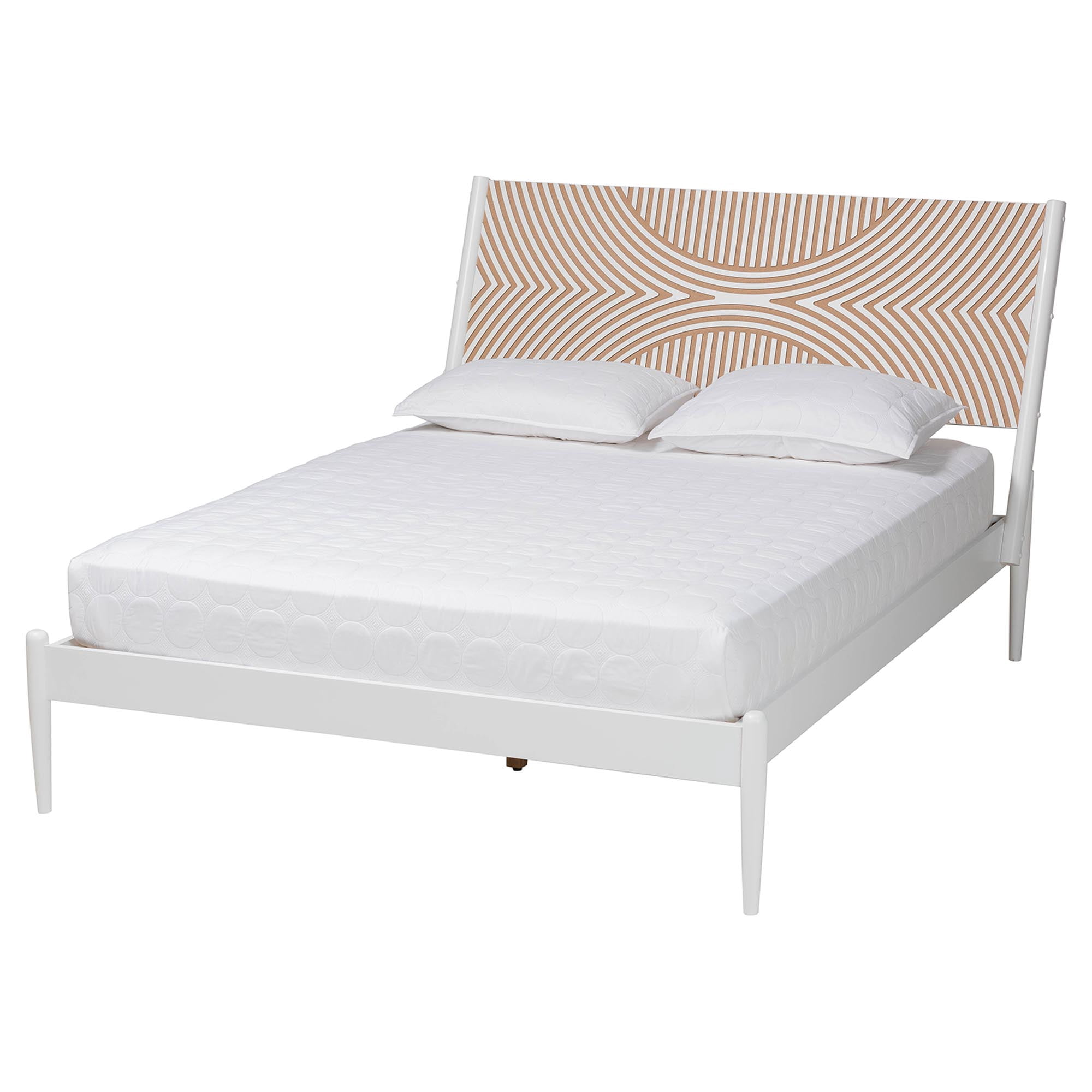 Baxton Studio Louetta Coastal Bedroom Set, King, White