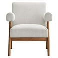 thumbnail image 6 of Modway Lyra Fabric Armchair - Set of 2 in Ivory Fabric, 6 of 9