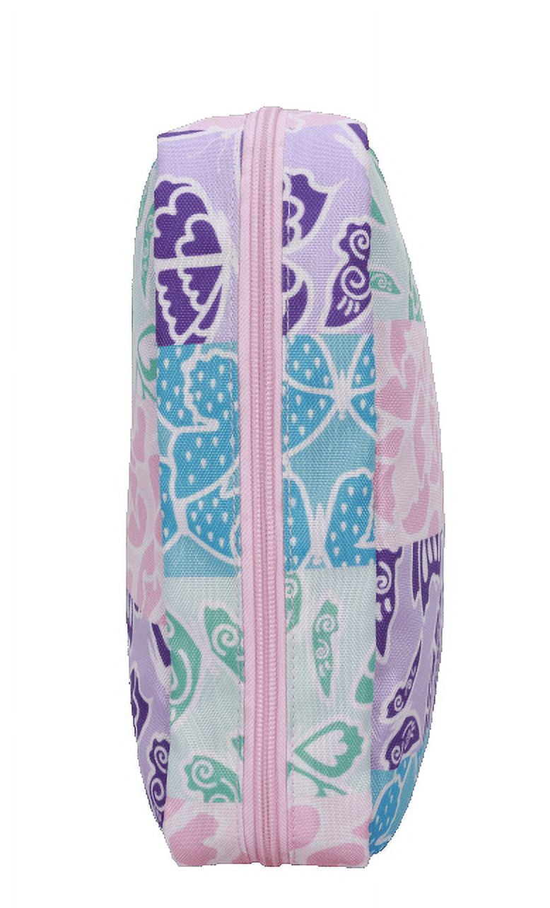 CRCKT 3 Piece Set Social Butterfly 21-inch Softside with Packing Cube and Luggage Tag, Pink Social Butterfly