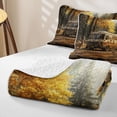 thumbnail image 4 of Catabedysis Autumn Camper Twin Quilt Set,Wild Animal Bear Twin Coverlet Set For Boys,Multicolor,2 Pieces, 4 of 7
