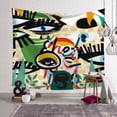 thumbnail image 1 of Tapestry Eye Graffiti Pared Aesthetic, 150 x 150 cm, microtela, 1 of 1