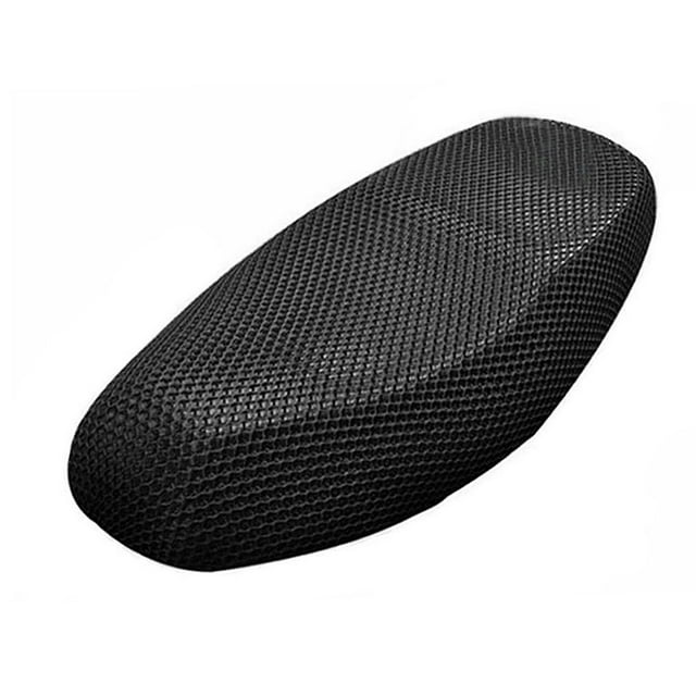 Funda de Sillín Negro Red 3D Protector de Asiento para Moto Unique Bargains Transpirable