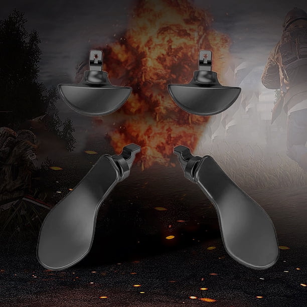 Manija Metal Tecla Trasera WDOplteas 4 piezas de accesorios de reemplazo para controlador PS5 Elite negro