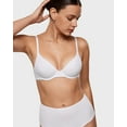 thumbnail image 5 of Women's Inbarely Plus Demi Bra Balconette Unlined Underwire Plunge Bras, 5 of 5
