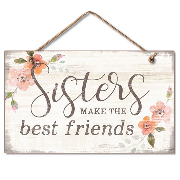 Highland Home® Hanging Wood Sign, 9 1/2" x 5 3/4" x 1/2", Sisters