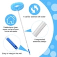 thumbnail image 3 of Unique Bargains Ceiling Fan Cleaner Duster, 12.9' to 47.2', Microfiber Duster Extendable Handle Fan Blade Cleaning Tool Blue, 3 of 7