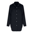 thumbnail image 5 of Sexlip Womens Patent Leather Zip Up Jacket Long Sleeve Design Waterproof Fabric Relaxed Silhouette for Night Out Looks Black XXL, 5 of 7