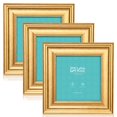 thumbnail image 1 of Marcos de fotos LaVie Home 5 x 5 (paquete de 3, dorados) con vidrio, 1 of 6