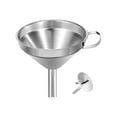 thumbnail image 1 of TIMIFIS A Funnel Kitchen Stainless Steel Funnel Multifunctional Filter Screen for Liquid Separation Oil Leakage Wine Leakage Wide Mouth Funnel Kitchen Gadgets, 1 of 8